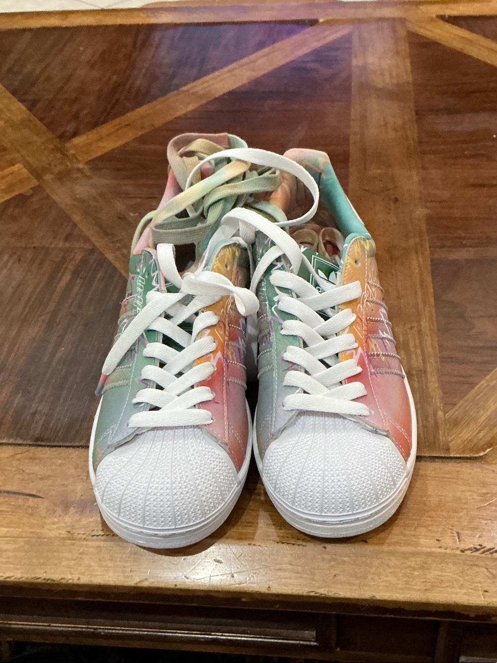 adidas Superstar II Men's Pastel Gradient Shell-Toe Sneakers